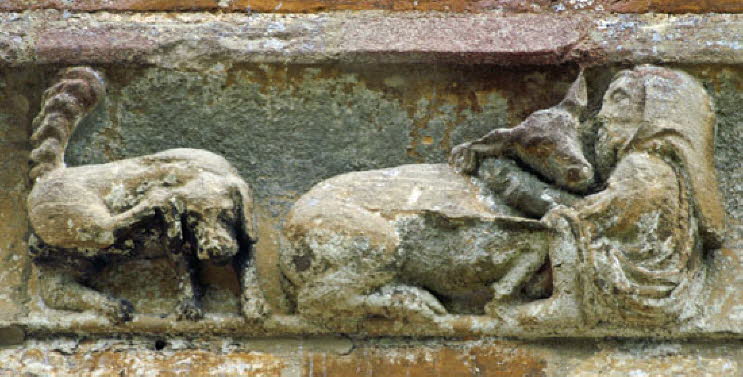 Dog Scratching; St Giles with the Hind