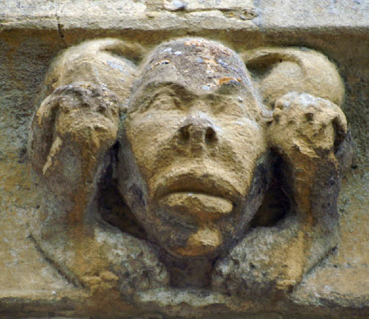 Grotesque with Head between his Knees